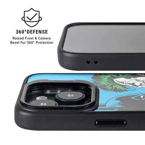 DC Comics The Joker vs Batman Vintage art iPhone 15 Kickstand Case